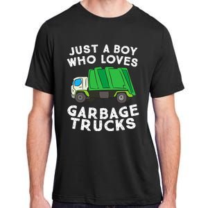 Garbage Truck Just A Boy Who Loves Garbage Trucks Adult ChromaSoft Performance T-Shirt