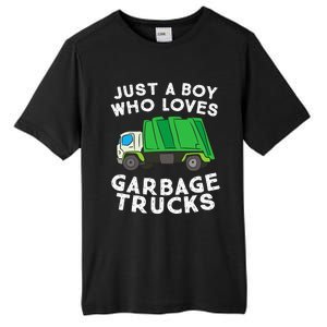 Garbage Truck Just A Boy Who Loves Garbage Trucks Tall Fusion ChromaSoft Performance T-Shirt