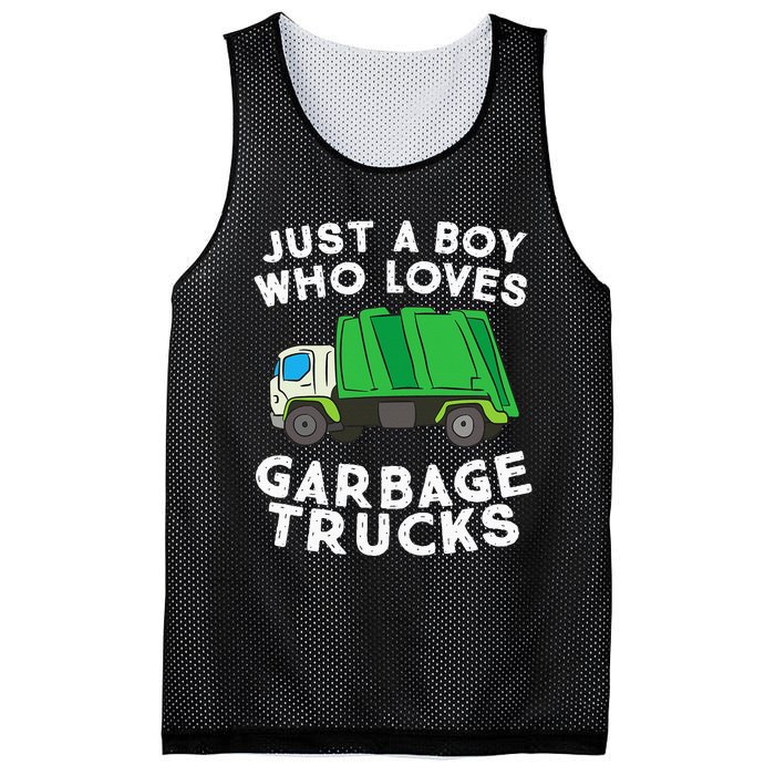 Garbage Truck Just A Boy Who Loves Garbage Trucks Mesh Reversible Basketball Jersey Tank