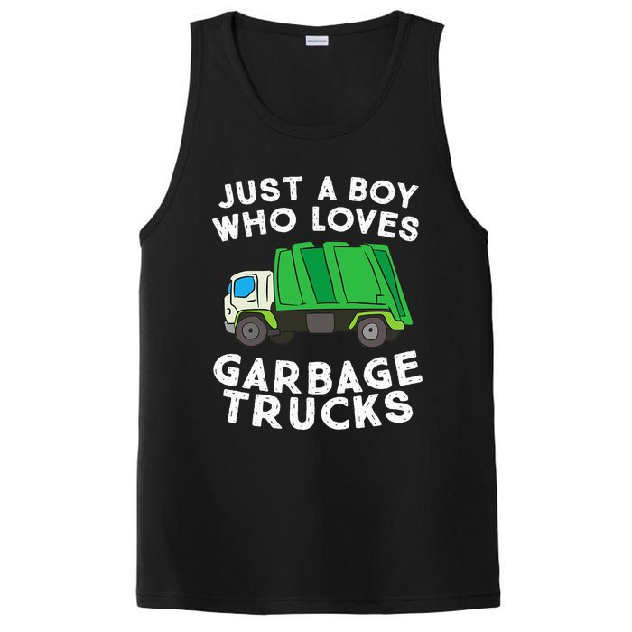 Garbage Truck Just A Boy Who Loves Garbage Trucks PosiCharge Competitor Tank