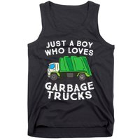 Garbage Truck Just A Boy Who Loves Garbage Trucks Tank Top