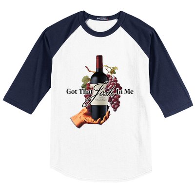 Got That Josh Wine In Me Baseball Sleeve Shirt