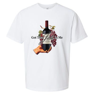 Got That Josh Wine In Me Sueded Cloud Jersey T-Shirt