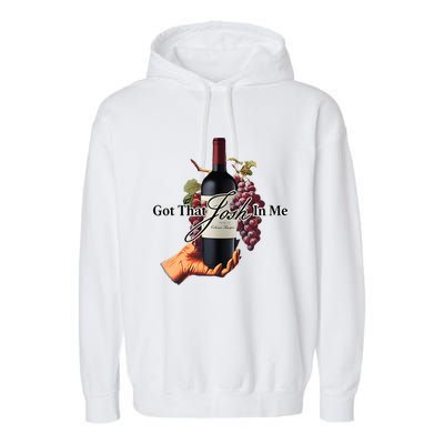 Got That Josh Wine In Me Garment-Dyed Fleece Hoodie