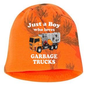 Garbage Truck Just A Boy Who Loves Garbage Trucks Kati - Camo Knit Beanie