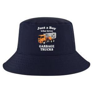 Garbage Truck Just A Boy Who Loves Garbage Trucks Cool Comfort Performance Bucket Hat