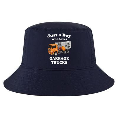 Garbage Truck Just A Boy Who Loves Garbage Trucks Cool Comfort Performance Bucket Hat