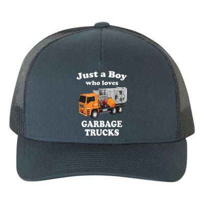 Garbage Truck Just A Boy Who Loves Garbage Trucks Yupoong Adult 5-Panel Trucker Hat