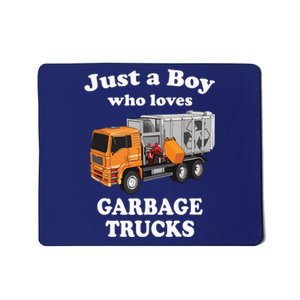 Garbage Truck Just A Boy Who Loves Garbage Trucks Mousepad