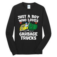 Garbage Truck Just A  Who Loves Garbage Trucks Tall Long Sleeve T-Shirt