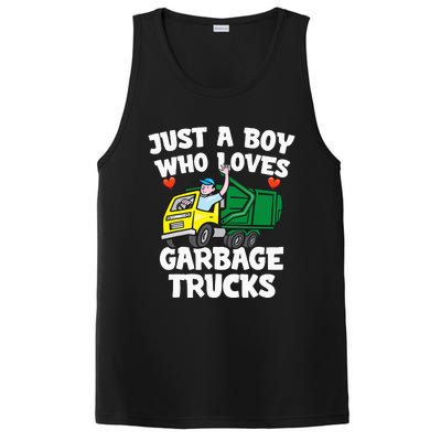 Garbage Truck Just A  Who Loves Garbage Trucks PosiCharge Competitor Tank