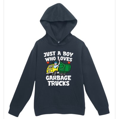 Garbage Truck Just A  Who Loves Garbage Trucks Urban Pullover Hoodie