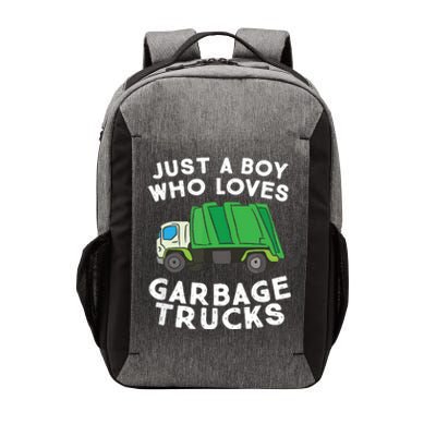 Garbage Truck Just A Boy Who Loves Garbage Trucks Vector Backpack