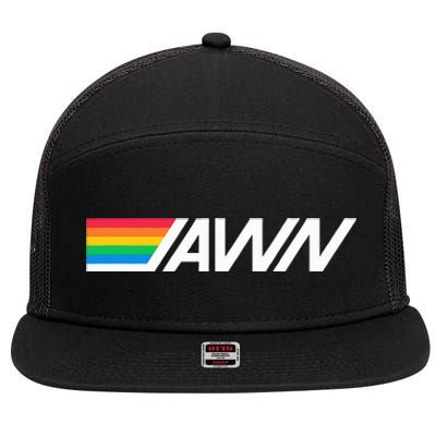 Gotta Tap Jawn Philadelphia Bank Rainbow Logo Color Design 7 Panel Mesh Trucker Snapback Hat