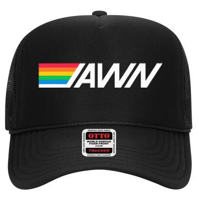 Gotta Tap Jawn Philadelphia Bank Rainbow Logo Color Design High Crown Mesh Back Trucker Hat