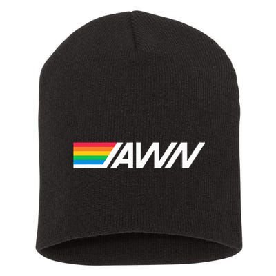 Gotta Tap Jawn Philadelphia Bank Rainbow Logo Color Design Short Acrylic Beanie