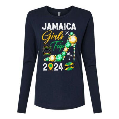 Girl Trip Jamaica 2024 Weekend Summer Vacation Trip Womens Cotton Relaxed Long Sleeve T-Shirt