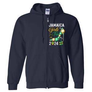 Girl Trip Jamaica 2024 Weekend Summer Vacation Trip Full Zip Hoodie