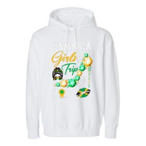 Girl Trip Jamaica 2024 Weekend Summer Vacation Trip Garment-Dyed Fleece Hoodie