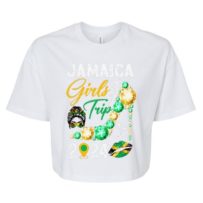 Girl Trip Jamaica 2024 Weekend Summer Vacation Trip Bella+Canvas Jersey Crop Tee