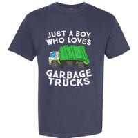 Garbage Truck Just A Boy Who Loves Garbage Trucks Garment-Dyed Heavyweight T-Shirt