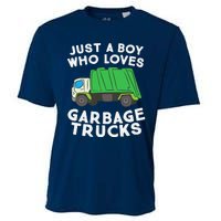 Garbage Truck Just A Boy Who Loves Garbage Trucks Cooling Performance Crew T-Shirt