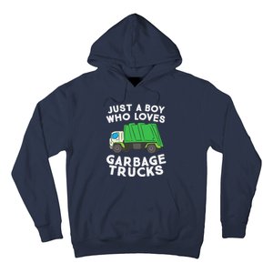 Garbage Truck Just A Boy Who Loves Garbage Trucks Hoodie