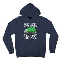 Garbage Truck Just A Boy Who Loves Garbage Trucks Hoodie