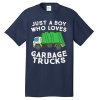 Garbage Truck Just A Boy Who Loves Garbage Trucks Tall T-Shirt