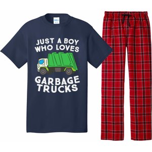 Garbage Truck Just A Boy Who Loves Garbage Trucks Pajama Set