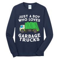 Garbage Truck Just A Boy Who Loves Garbage Trucks Tall Long Sleeve T-Shirt