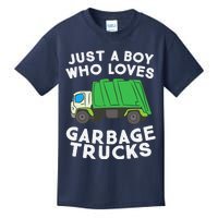 Garbage Truck Just A Boy Who Loves Garbage Trucks Kids T-Shirt