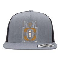 Golden Tigers Japanese Text Aggressive Flat Bill Trucker Hat