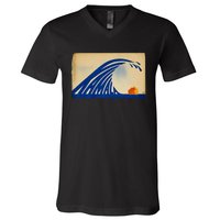 Gary Taxali Kamala Wave V-Neck T-Shirt