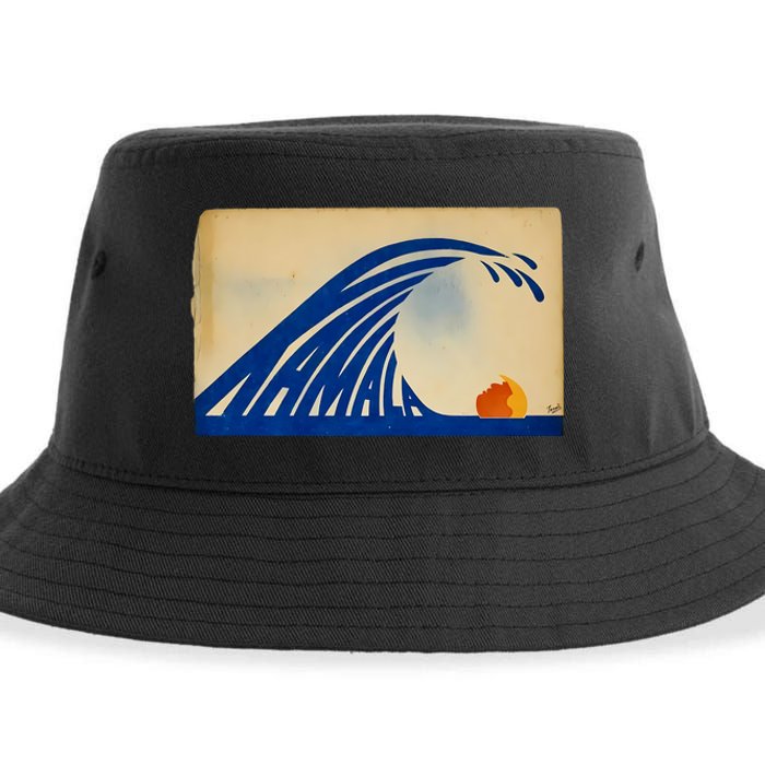 Gary Taxali Kamala Wave Sustainable Bucket Hat