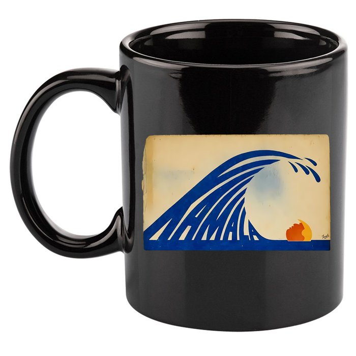 Gary Taxali Kamala Wave 11oz C Handle Ceramic Mug