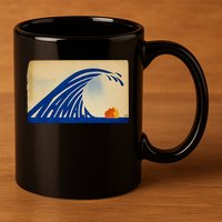 Gary Taxali Kamala Wave 11oz C Handle Ceramic Mug
