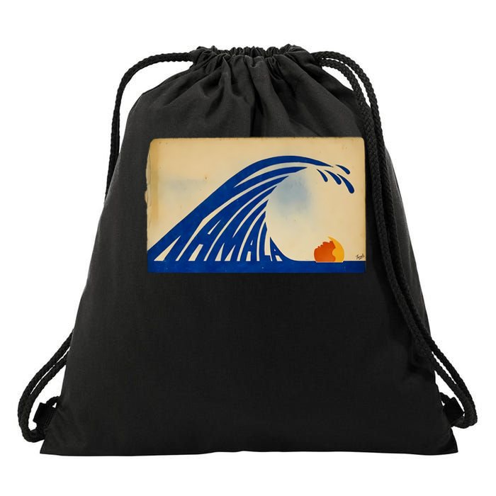 Gary Taxali Kamala Wave Drawstring Bag