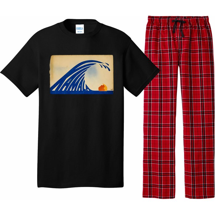 Gary Taxali Kamala Wave Pajama Set