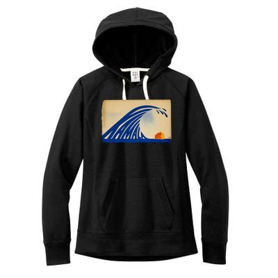 Gary Taxali Kamala Wave Women's Fleece Hoodie