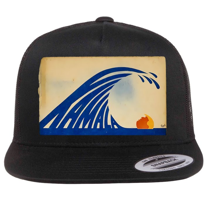 Gary Taxali Kamala Wave Flat Bill Trucker Hat