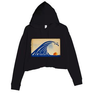 Gary Taxali Kamala Wave Crop Fleece Hoodie