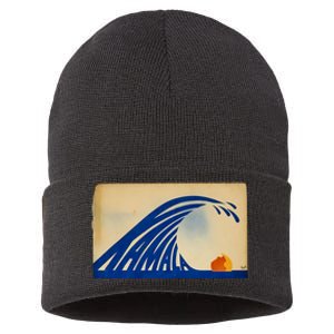 Gary Taxali Kamala Wave Sustainable Knit Beanie