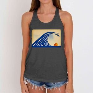 Gary Taxali Kamala Wave Women's Knotted Racerback Tank