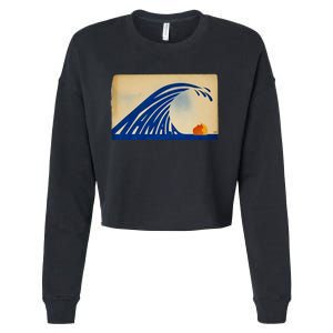 Gary Taxali Kamala Wave Cropped Pullover Crew