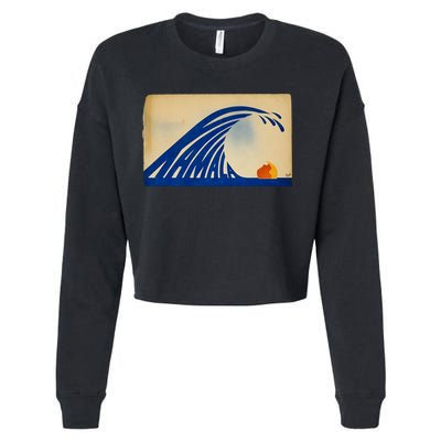 Gary Taxali Kamala Wave Cropped Pullover Crew