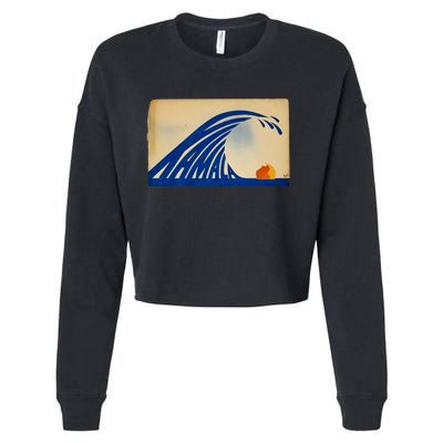 Gary Taxali Kamala Wave Cropped Pullover Crew