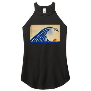 Gary Taxali Kamala Wave Women's Perfect Tri Rocker Tank