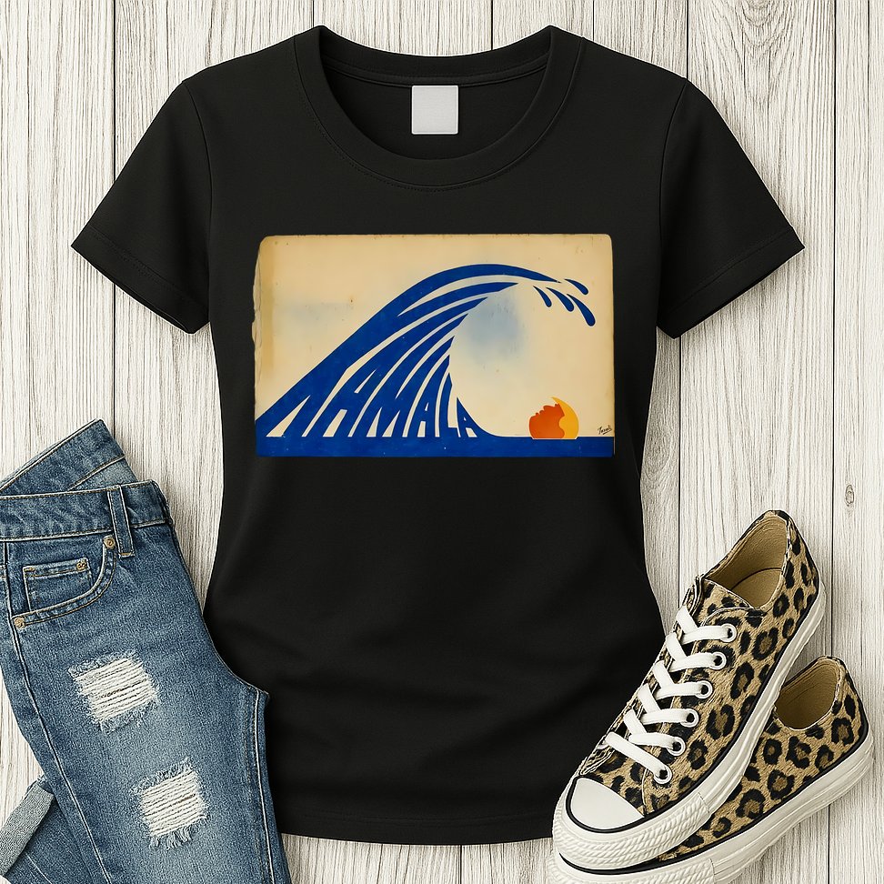 Gary Taxali Kamala Wave Womens T-Shirt