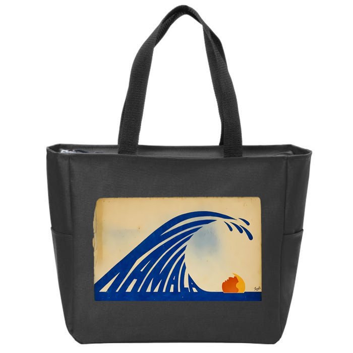 Gary Taxali Kamala Wave Zip Tote Bag